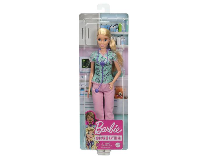 barbie - barbie infirmière - poupée mannequin - dès 3 ans