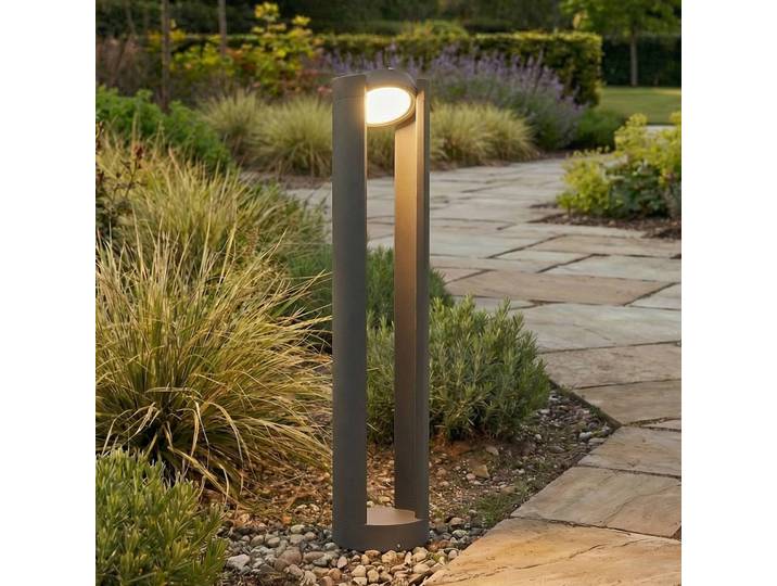 LED Wegeleuchte DYLEN Lucande, schwarz, Aluminium, Modern