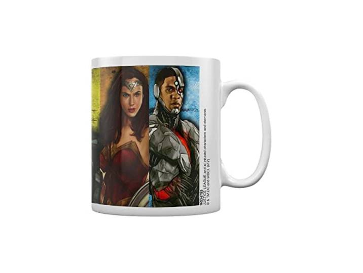 DC Comics koffiemokken, papier, meerkleurig, 11 x 11 x 1,3 cm
