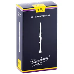 Vandoren Reeds CR1015 Bb-Clarinet Traditional 1.5, Blasinstrument Zubehör