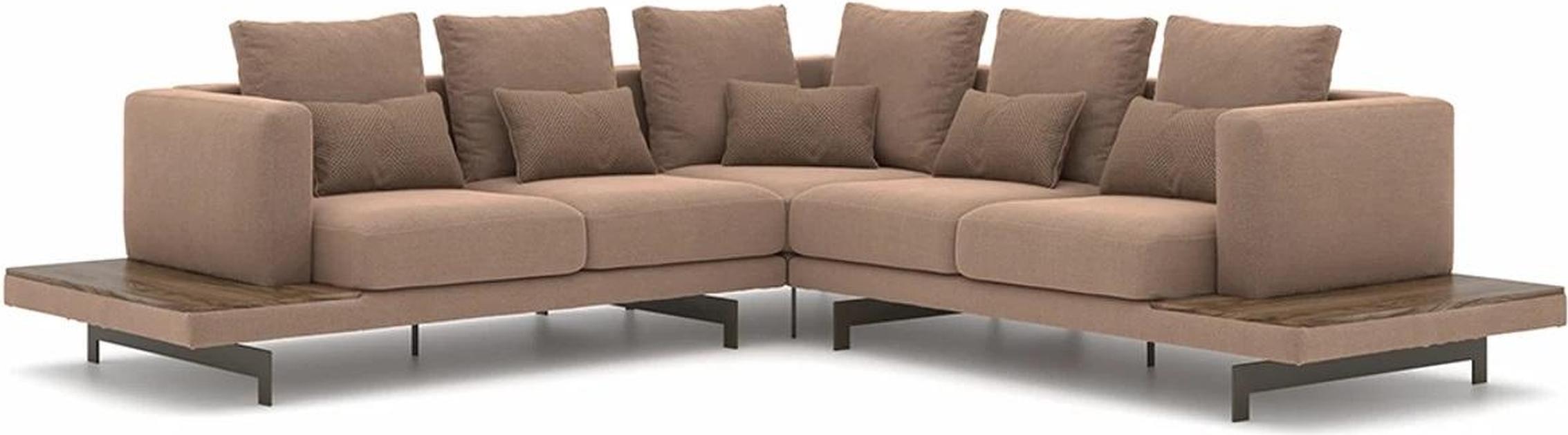 Wohnzimmer Ecksofa Neu Einrichtung Textil Sofa Couch L-Form Luxus Möbel