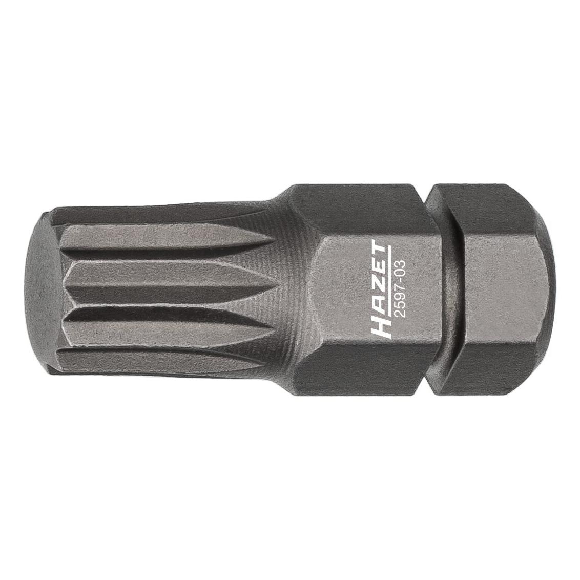 Hazet Bit 2597-03 Sechskant8 (5/16 Zoll) Innen Vielzahn Profil XZN M8 (2597-03)