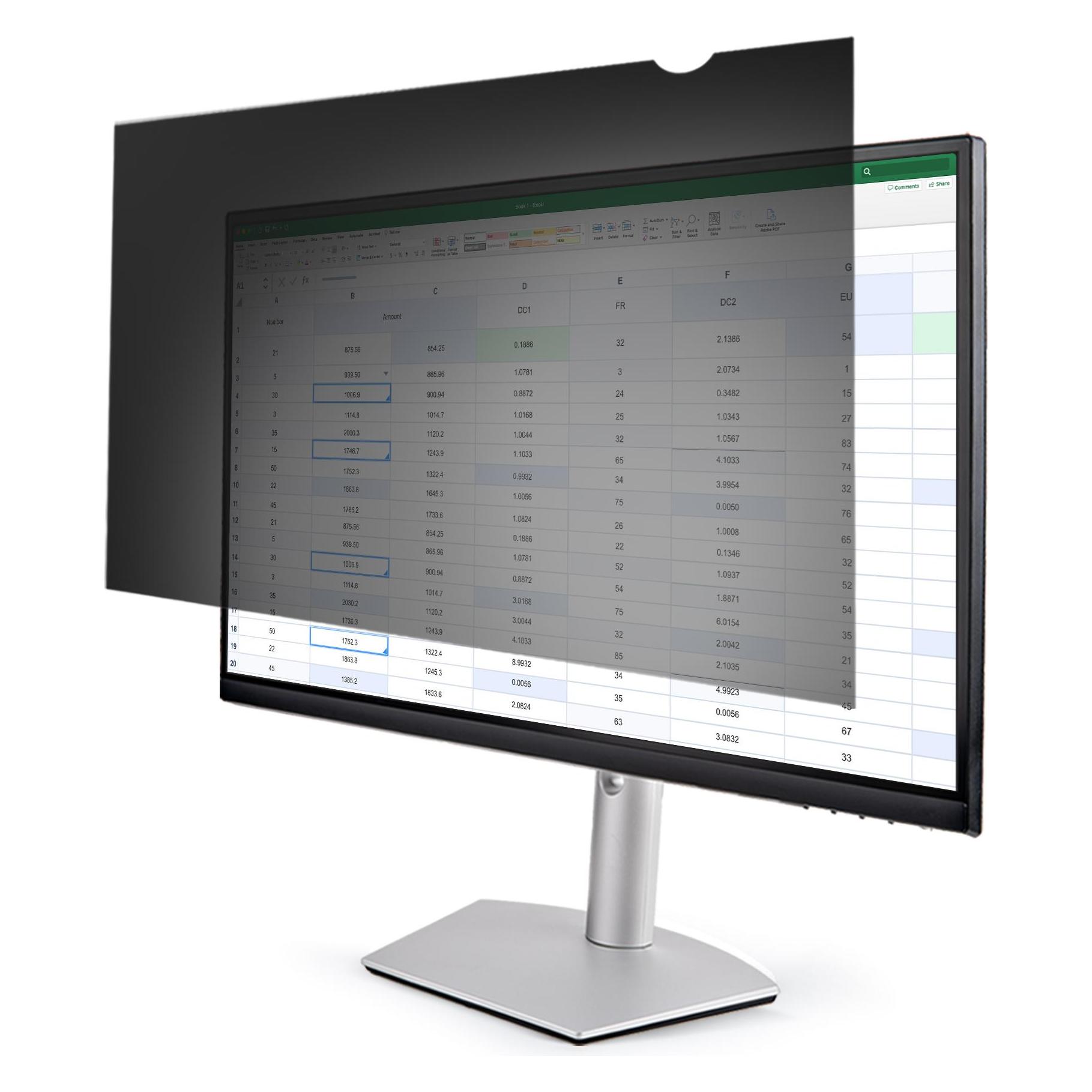StarTech PRIVACY-SCREEN-19M Blickschutzfilter Rahmenloser -Privatsphärenfilter (19 Zoll) (19", 16:10) (PRIVACY-SCREEN-19M)