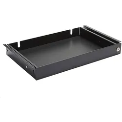 MonLines NTH002B Laptop Schublade unter dem Tisch mit Schloss, schwarz, Notebook Ständer, Schwarz