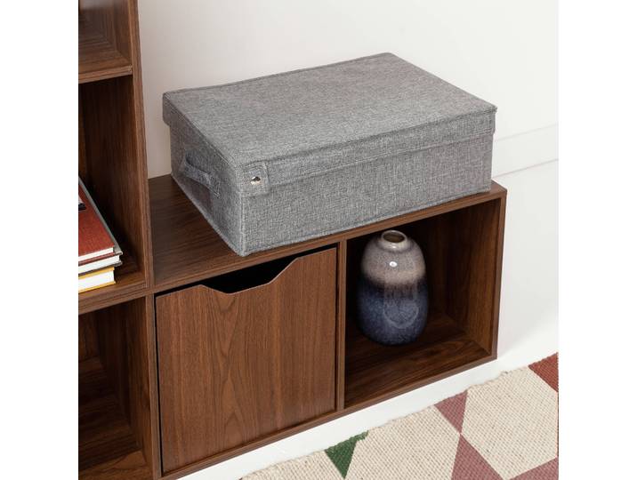 Boîte de rangement pliable grise - Blancheporte