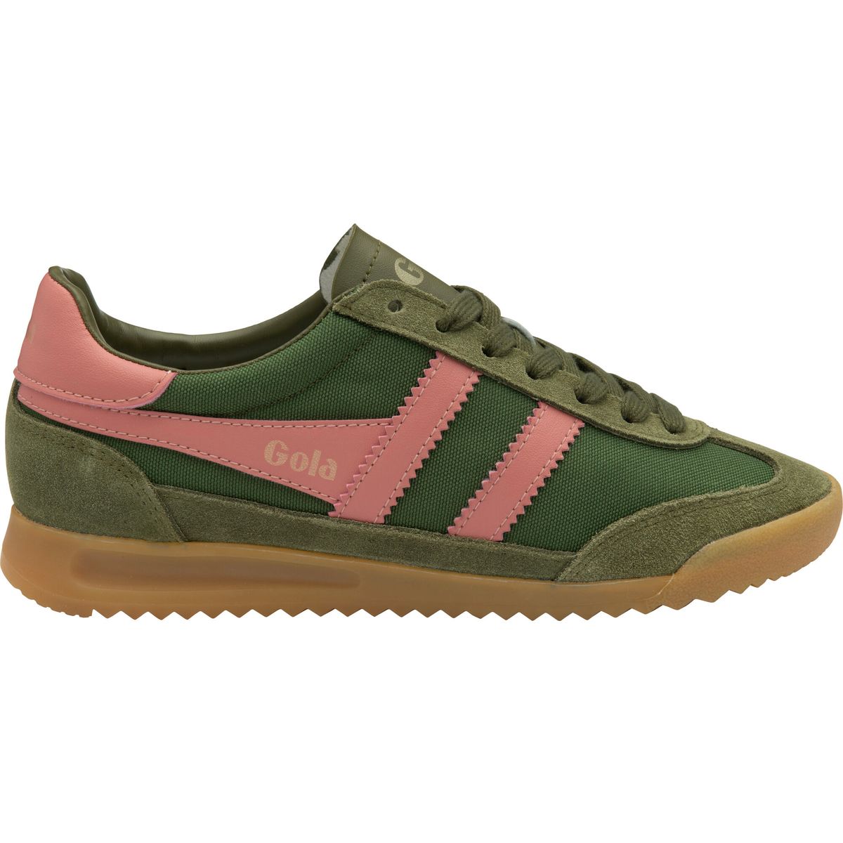 Gola Tornado Sneaker Women military green/coral pink (NU) 4 CLB623-NU-4-militarygreencoralpink