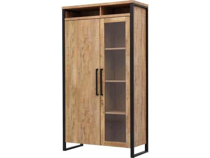 OMG Design Vitrine Carriba Wohnzimmerschrank Höhe 190 cm, mit Soft-Close