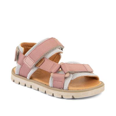 Sandale FRODDO, Jungen, Gr. 29, chromfrei gegerbt, rosa, Leder, Textil, Schuhe Sandale, Trekking Schuh, Klettschuh mit Klettverschluss