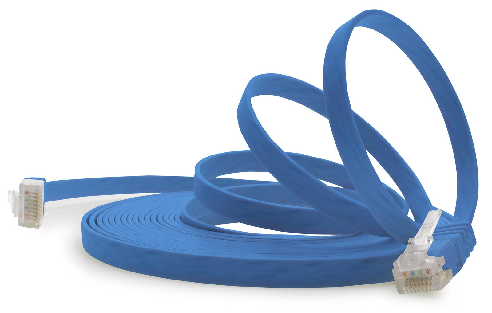 1aTTack.de Cat.6 platte netwerkkabel - Blauw - 7 m