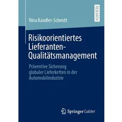 Risikoorientiertes Lieferanten-Qualitätsmanagement, Fachbücher von Nina Kandler-Schmitt