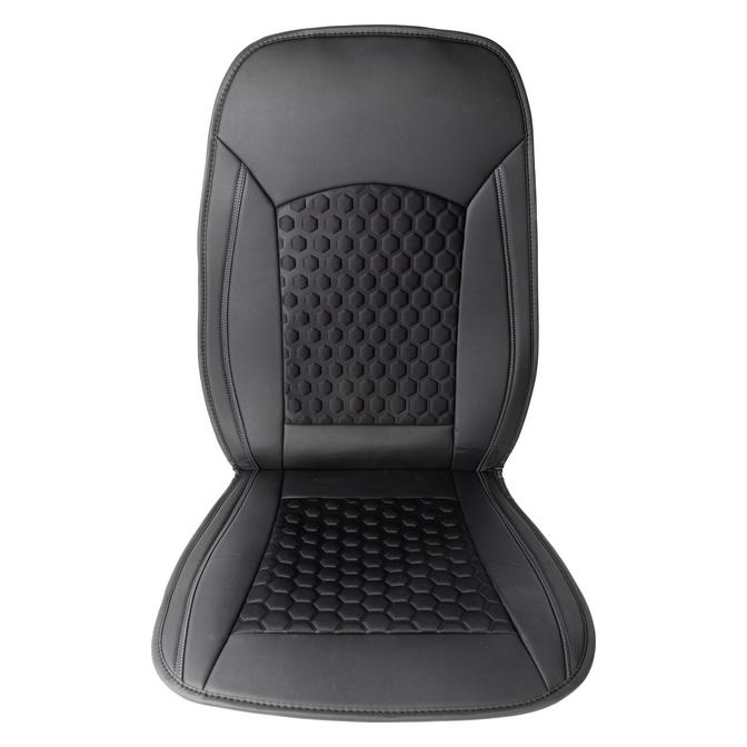 HP Autozubehör 19163 Sitzauflage Premium Sitzauflage Kunstleder Schwarz Fahrers (19163)