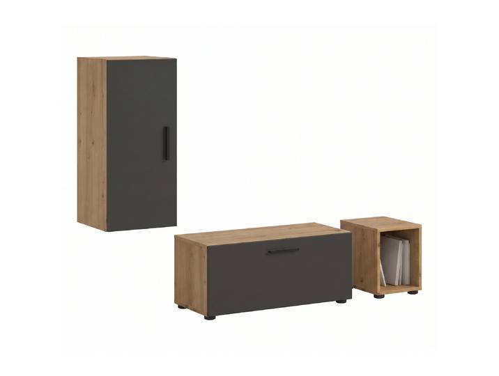 Tchibo - xonox Wohnwand »Only« - 75x34x34cm - schwarz -