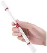 Inspired Finds Weighted Finger Spinning Trick Pen Beginner To Pro Toy white Red
