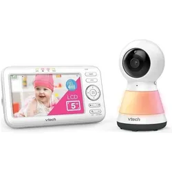 VTech, Babyphone, Niania Mobile Nanny Video 5-Zoll-Lampe VM-5255 (Babyphone mit Kamera, 300 m)