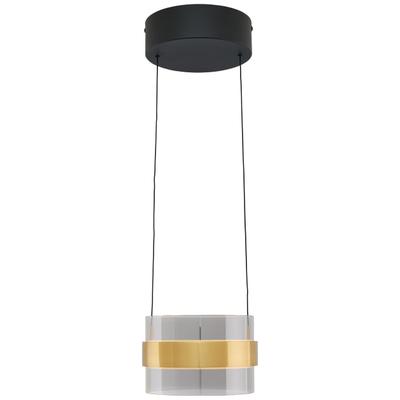 LUMICOUTURE LED Pendelleuchte "Inside", gold (messingfarben, rauchglas), 1, 1 Stk., Leuchten, 2700 K, Metall/Glas, messingfarben/Rauchglas, LED Pendelleuchte