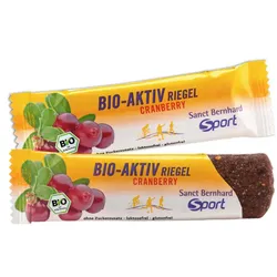 SANCT BERNHARD SPORT Energieriegel Bio Cranberry | 40g Riegel