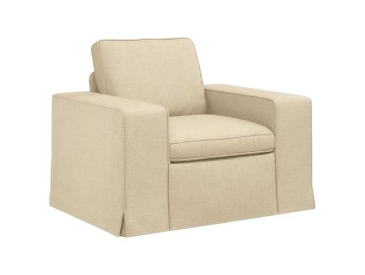 KUTYWEXFM Sofa Creme 103x80x82 cm Stoff Einzelsofa Modernes Polstersofa Flexible Sitzgelegenheit für Wohnzimmer und Schlafzimmer mit robustem Metallrahmen und pflegeleichtem Stoffbezug.