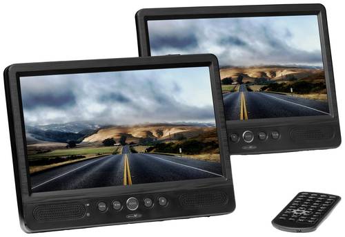 Reflexion DVD1052 Kopfstützen DVD-Player mit 2 Monitoren Bilddiagonale=25.7cm (10.1 Zoll)