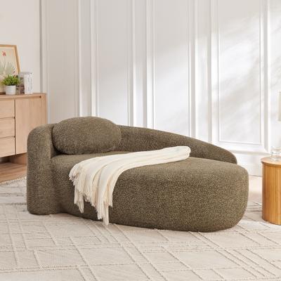 Loedds 67-inch 1-Seat Modern Sofa with Upholstery, Armless Design and Single Seat Cushion for Living Room