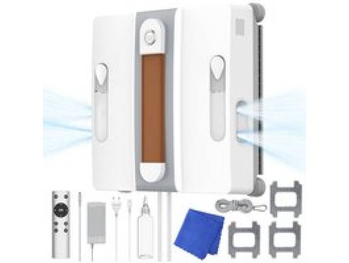 Mini Robot lave-vitres doubles buses pulvérisation ultrasonique planification intelligente des trajets Jet deau à quatre