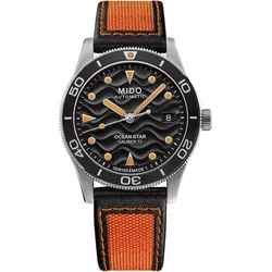 Mido Ocean Star Ocean Star 39 M026.907.17.051.00 - Wellendekor,schwarz,schwarz / orange - 39mm