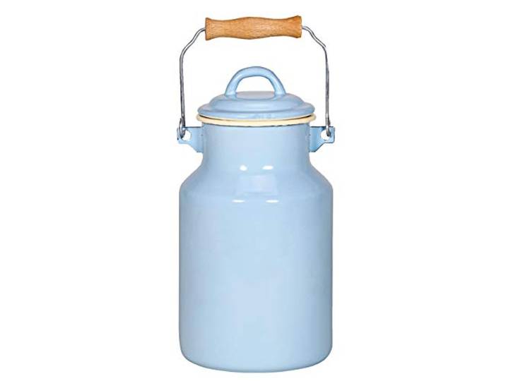 Krüger Emaille Milchkanne Sylt 2,0 L Für Milch, Saft & Dekoration