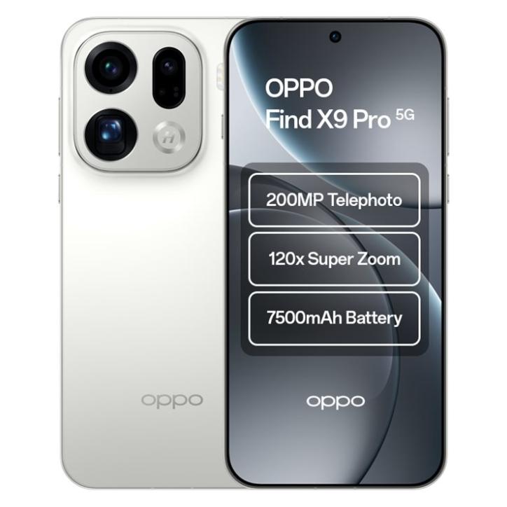 OPPO Find X9 Pro (512 GB, Silk White, 6.78", Dual SIM, 5G) (110010132059)