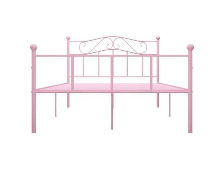 140x200cm Lit double - Jill - Cadre de lit Rose Métal FR4710