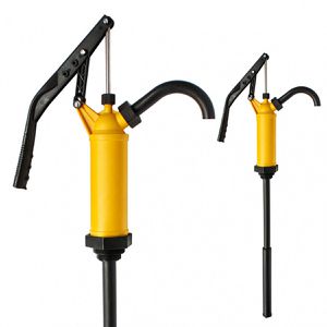 Jessberger Fasspumpe JP-02, 1 1/2 & 2 Zoll Gewinde, Handpumpe, für Chemikalien, 60 & 200 Liter Fässer, 0,45 Liter pro Hub