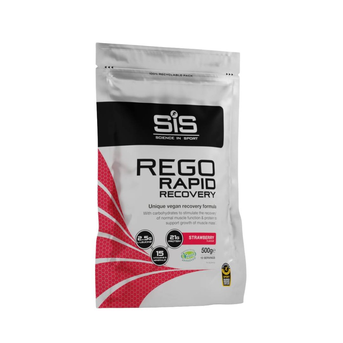 Recuperador SIS Rego Rapid Recovery Morango 500 gr