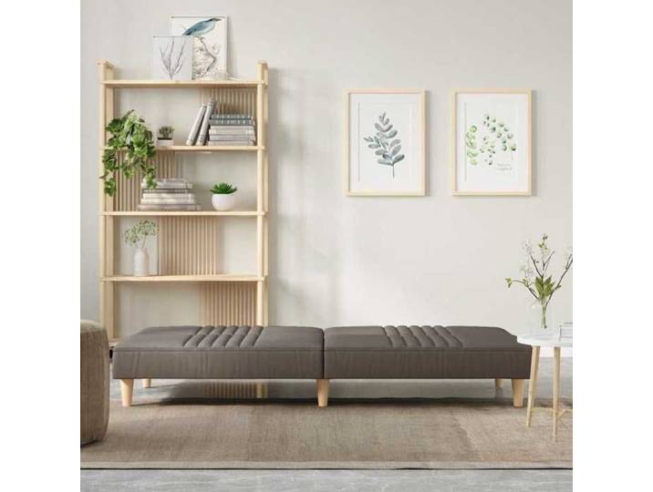NEW Taupe Sofa ergonomique - - Canapé-lit convertible - Sofa-lit - taupe tissu(1parcel)4579024