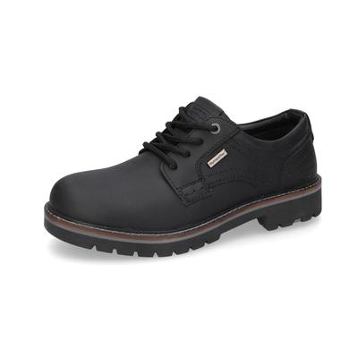 Schnürschuh CAMEL ACTIVE, Herren, Gr. 42, Textil, schwarz, Leder, Schuhe Schnürschuh, Halbschuh, Trachtenschuh mit wasserdichter Sympatex Membrane