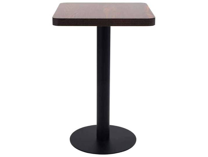Table intérieur restaurant - Cadre durable - Table de bistro Marron foncé 50x50 cm MDF - moderne_90954