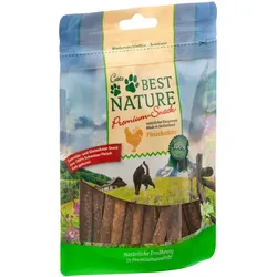 Best Nature Premium Snack für Katzen, 50 g - Hähnchenfleischsticks