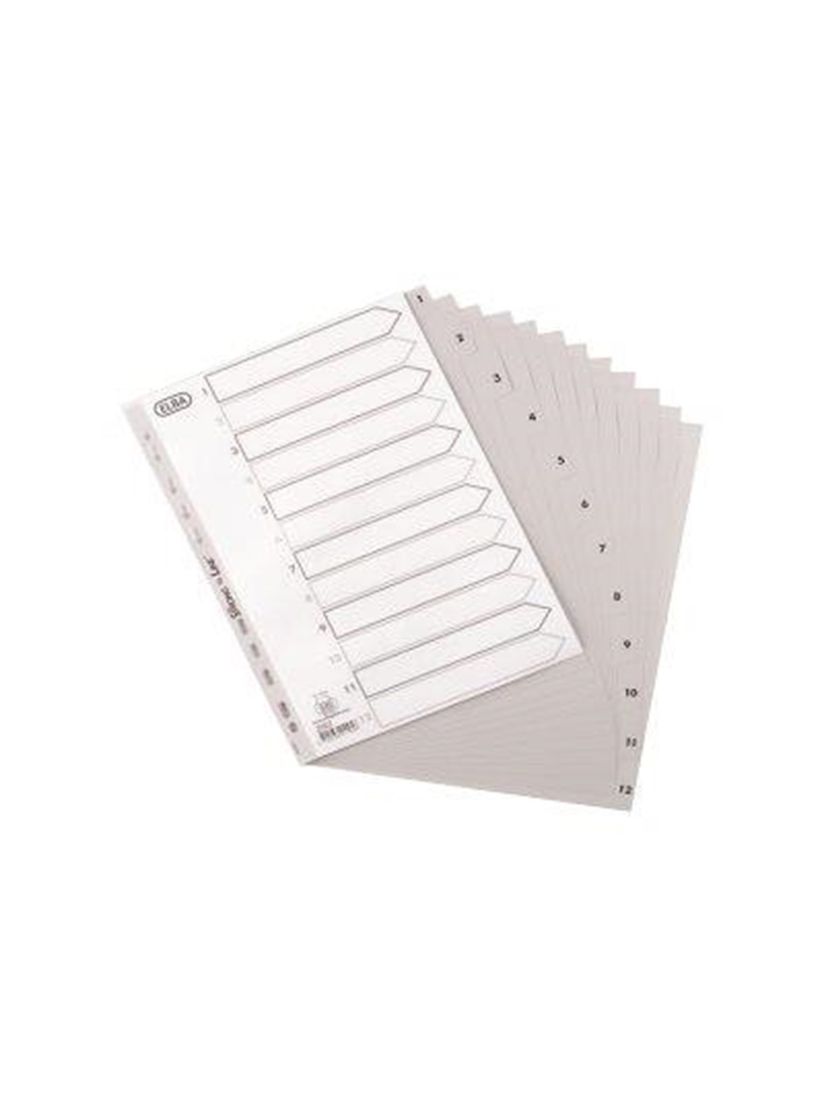 Bantex Strong-LineIndexes 1-12 Grey