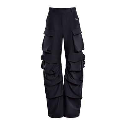 Sporthose WINSHAPE "Functional Comfort Cargo Pants CP101C", Damen, Gr. S, Normalgrößen, schwarz, 85% Polyester, 15% Elasthan, Hosen Sporthose, mit Taschen
