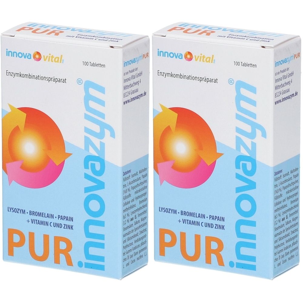 Innovazym pur magensaftresistente Tabletten 2x 2x100 St magensaftresistent