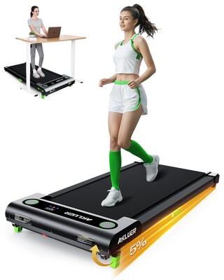 Smart Shopping Spot Walking Pad Incline Under Desk Treadmill Portable Folding Fitness Machine black