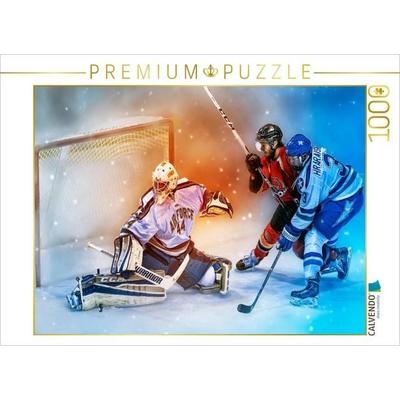 CALVENDO Puzzle Ein Motiv aus dem Kalender Eishockey - Fight | 1000 Teile Lege-Größe 64x48cm Foto-Puzzle für glückliche Stunden, von , Calvendo Puzzle