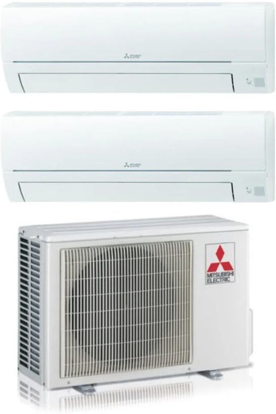 Mitsubishi Electric Condizionatore Climatizzatore Dual Split Inverter R-32 Smart MSZ-HR 9000+9000 BTU Con MXZ-2HA40VF Wifi Optional 9+9