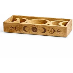 Moon Phase Tarot Tray with Card Holder