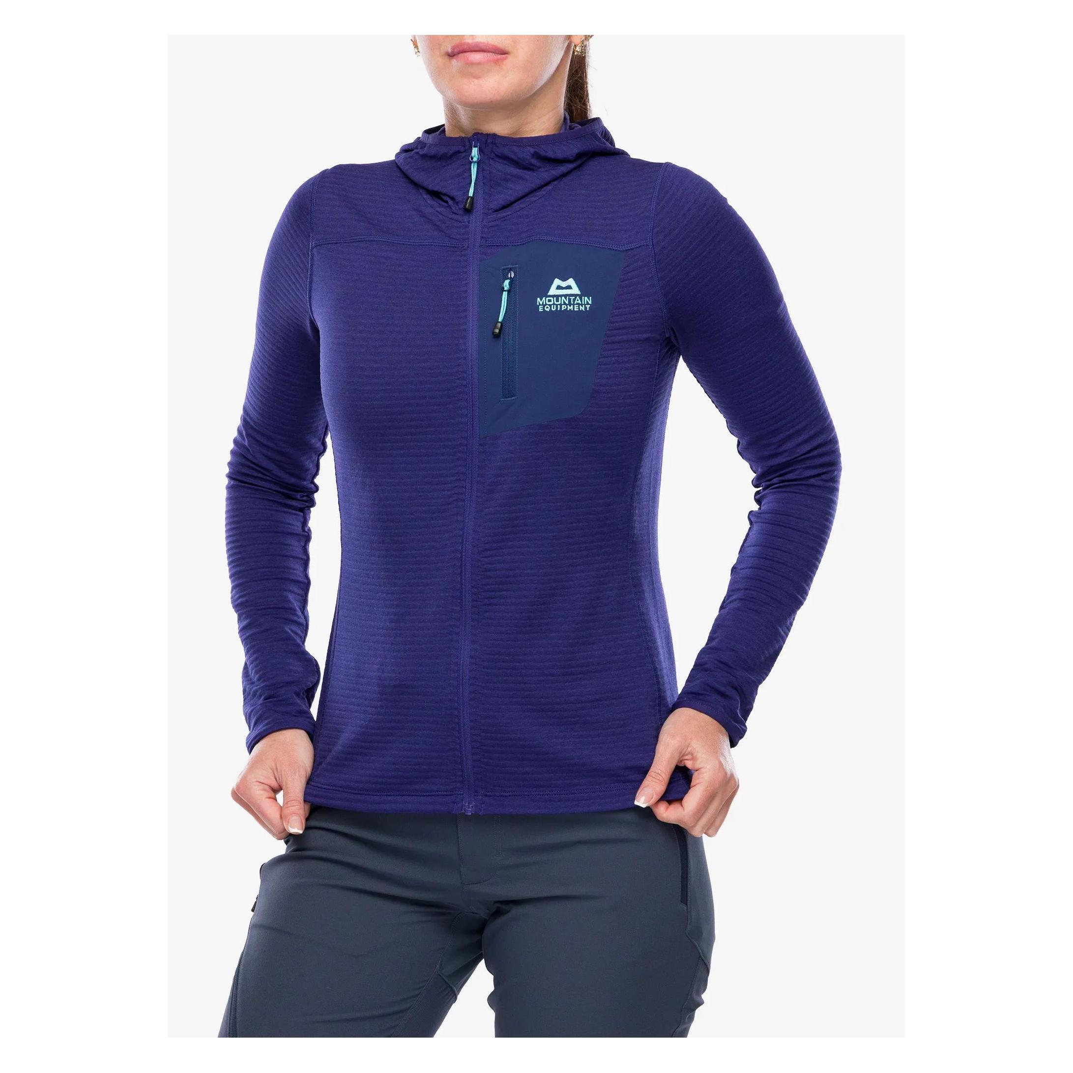 Mountain Equipment Kletter-Pullover Damen Lumiko Hooded Jacket - amethyst/medieval (S) (687743)