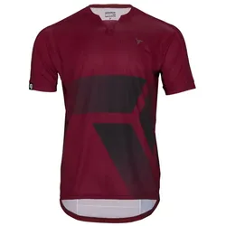 Silvini Gallo Herren Freeride-Trikot Kurzarm Merlot/Black Gr. M