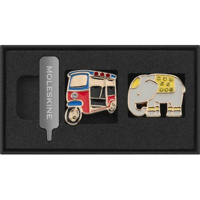 Moleskine Country Pins Thailand (2er-Set), Tuk-Tuk+ Elefant, Nonbook von , Moleskine