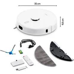 Medion X41 SW, Staubsauger Roboter, Weiss
