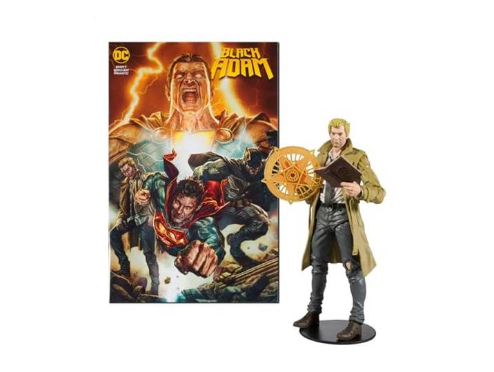 McFarlane Toys - DC Direct 7IN Figuur met Comic - Zwart ADAM WV1 - John Constantine, Multicolor
