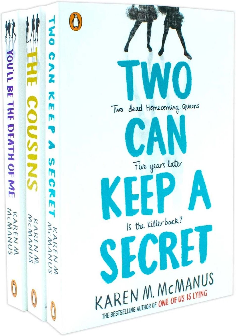 Penguin Karen M. McManus 3 Book Set The Cousins, Two Can Keep a Secret, You'll Be the Death of Me - YA Paperback Thriller Collection, Ages 12-17
