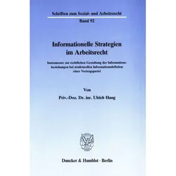 Informationelle Strategien im Arbeitsrecht, Fachbücher von Ulrich Haug