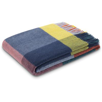 Wohndecke BIEDERLACK "Plaid Vibrant Square", bunt, B:130cm L:170cm, Baumwolle, Polyacryl, Polyester, Wohndecken, Wohndecke, im sommerlichen Karodessin