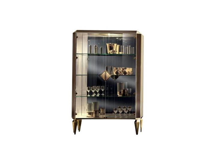 JVmoebel Vitrine Italienische Vitrine aus Holz in elegantem Design - Arredoclassic (Vitrine) Made in Europa
